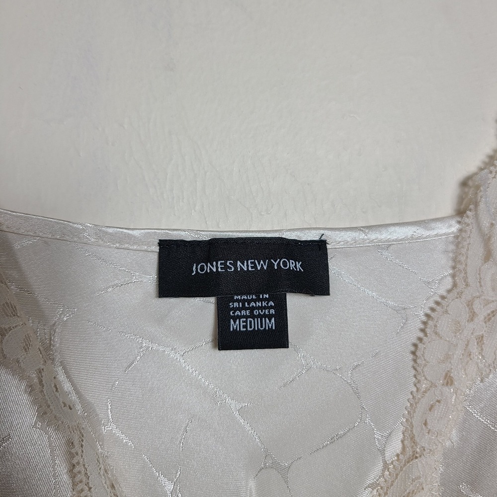 Vtg Ivory Lace Babydoll Maxi Slip Gown Set M Chemise Quiet Lux‎ Coquette Bridal - Picture 5 of 16